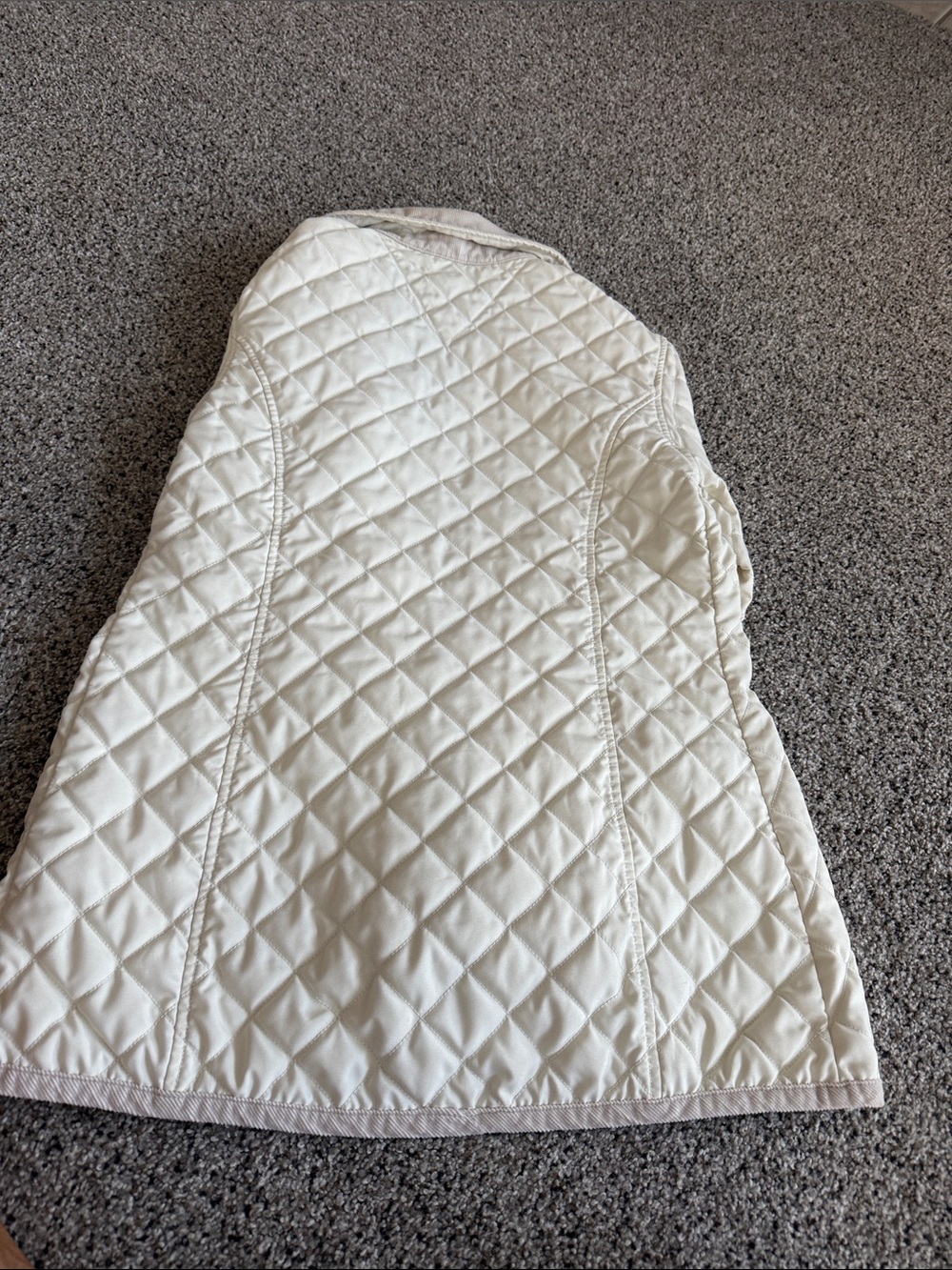 Free with any purchase!   Tommy Hilfiger Cream Quilted Women's Puffer Jacket - Picture 11 of 11